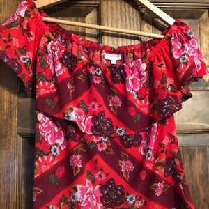 Off-the-shoulder peasant top